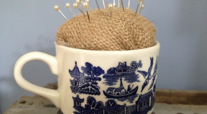 New Tea Cup Pin Cushion for the Studio